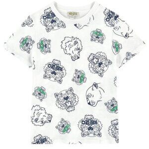 Kenzo Kids modal Graphic T-shirt - Multi Icons Tiger